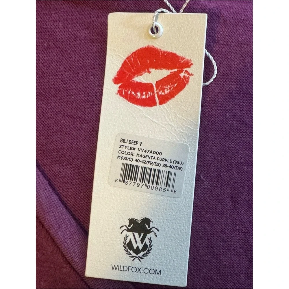 Wildfox‎ Plum V-Neck Sweater